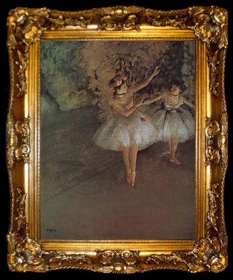 framed  Edgar Degas Two dancer, ta009-2